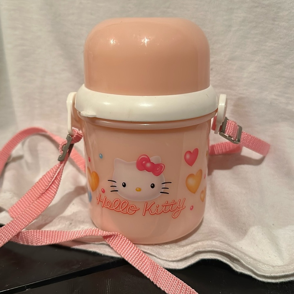 Hello Kitty Water Canteen with Cup